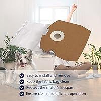 Vista 5 de Paquete de 10 bolsas de vacío HEPA de repuesto compatibles con aspiradora comercial Clean Obsessed CO711 y Perfect C105