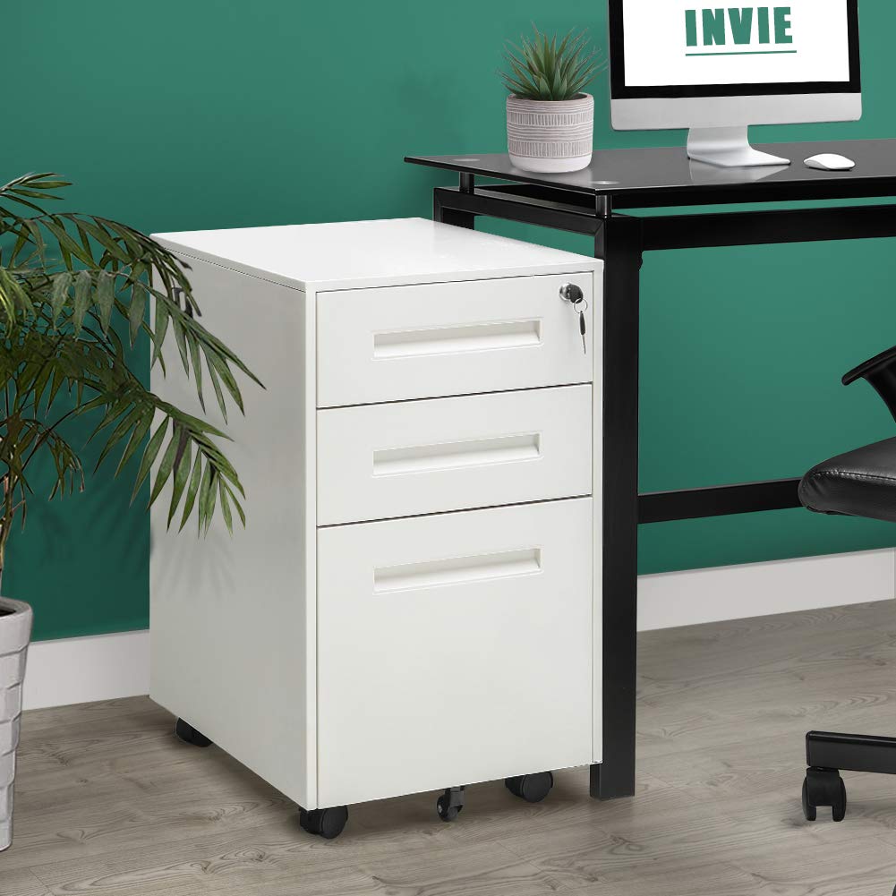 Buy INVIE 3 Drawer File with Lock, Metal Vertical Filing