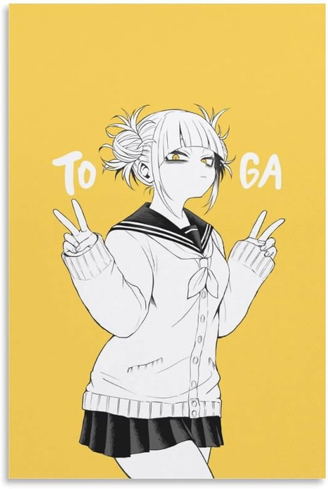 Amazon.co.jp: ヒロアカ トガヒミコ アートポスター 飾り絵 かわいい