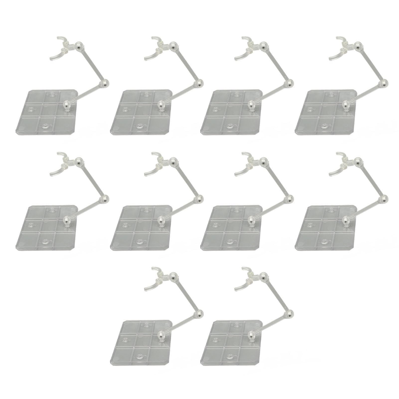 Support de Figurine, 10 Ensembles, Support de Figurine d'action à Large compatibilité, Durable, Bonne stabilité, Décoration de la Maison en Acrylique pour l'intérieur