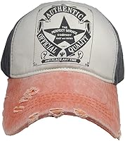 Vista 13 de Gorra de béisbol vintage con remaches de moda con letras cruzadas de algodón de mezclilla con borde deshilachado, sombrero de sol ajustable unisex
