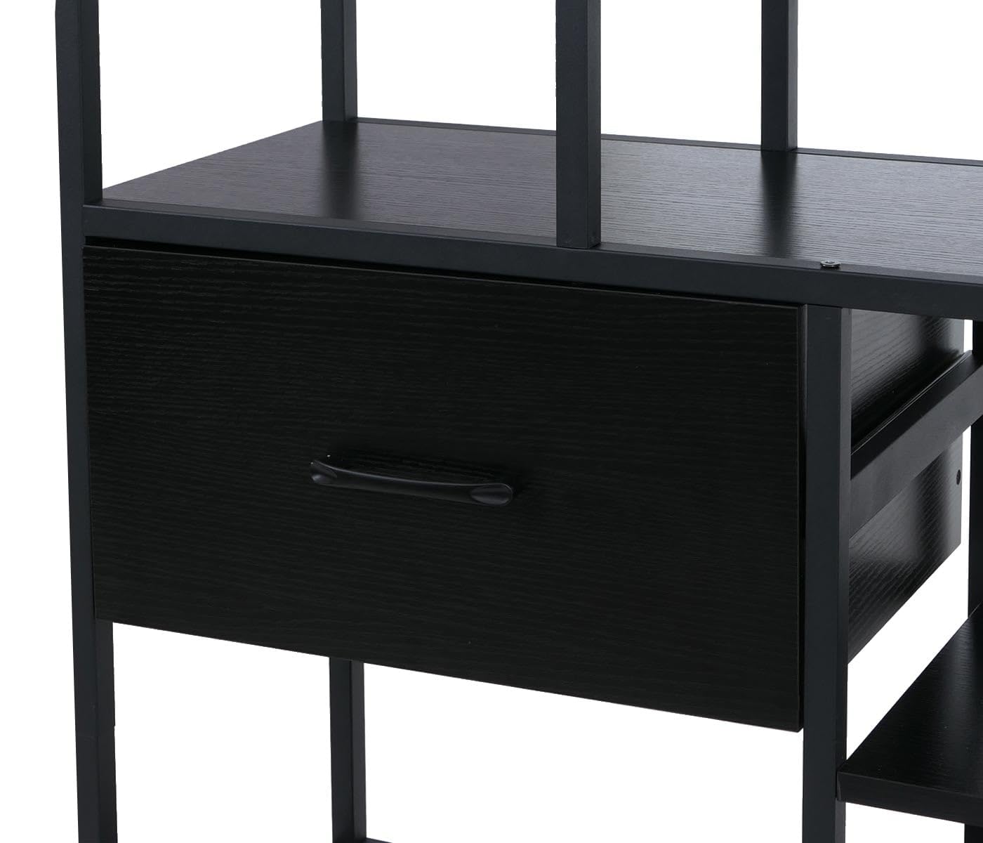 Mendler Regał HWC-P11 150 x 81 x 33 cm MDF - czarny
