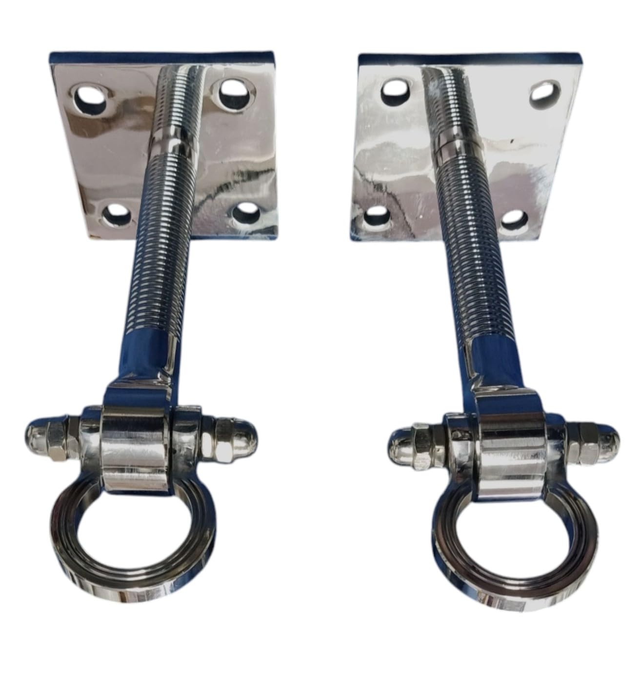Jhulawala 10 Inch SS Ceiling Hook for Patio JHULA, Swing Punching Bag Superior HI-Grade Quality, KADA for Patio Swing, Hammock Swing 25MM Rod with Weight Capacity of 750KG, (Pack of 2PCS) Heavy Duty 1