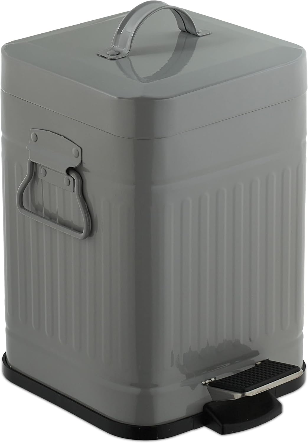 Relaxdays Cosmetic Bin 3 Litres, Pedal Bin with Soft Close Mechanism