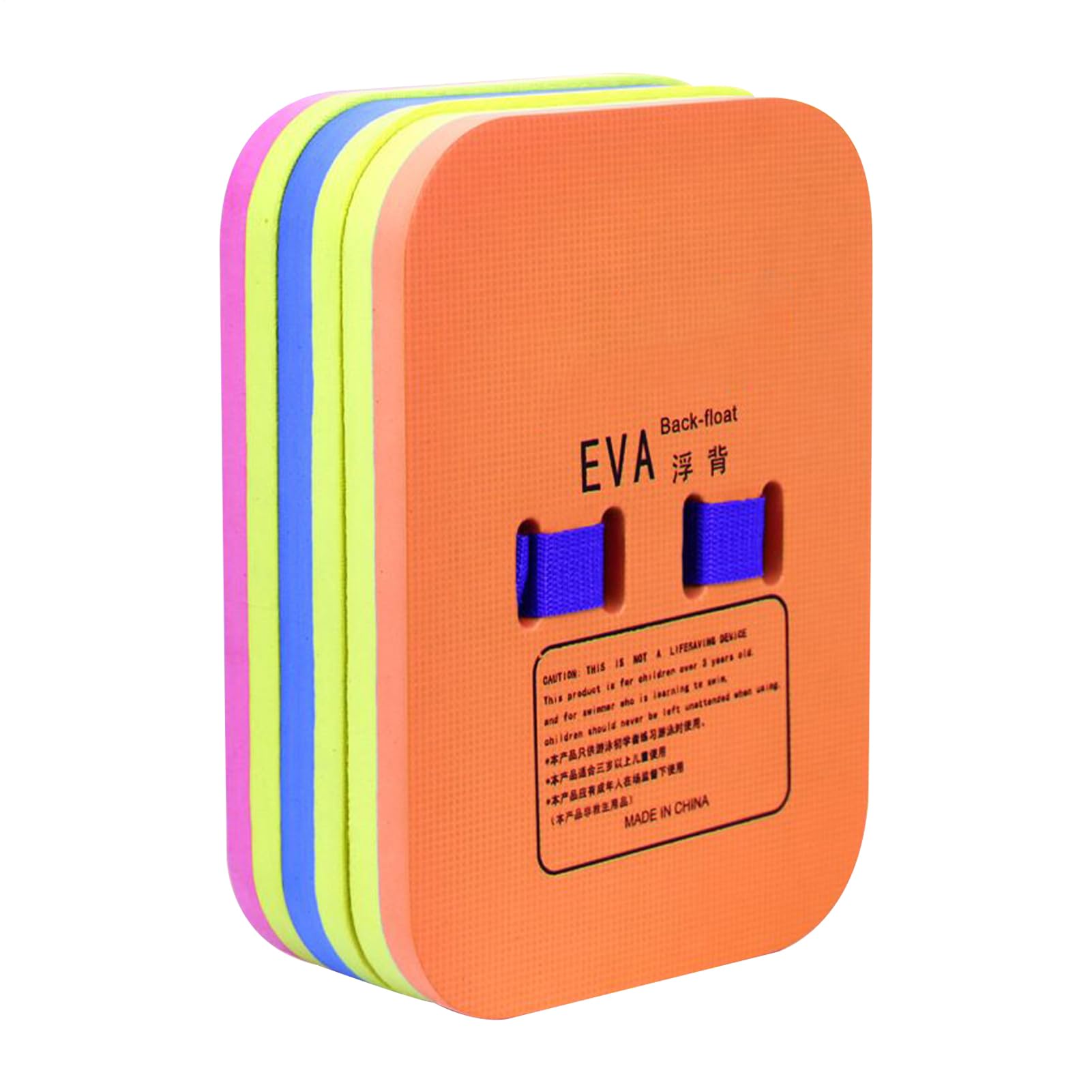 Swimming Board - Kick Board for Swim Training | Pool Back Floating Swim Training Board | Adjustable Buckle Attached 3-Layer Beginners-Friendly Trainer for Lake River Pond Beach Park Water Sport