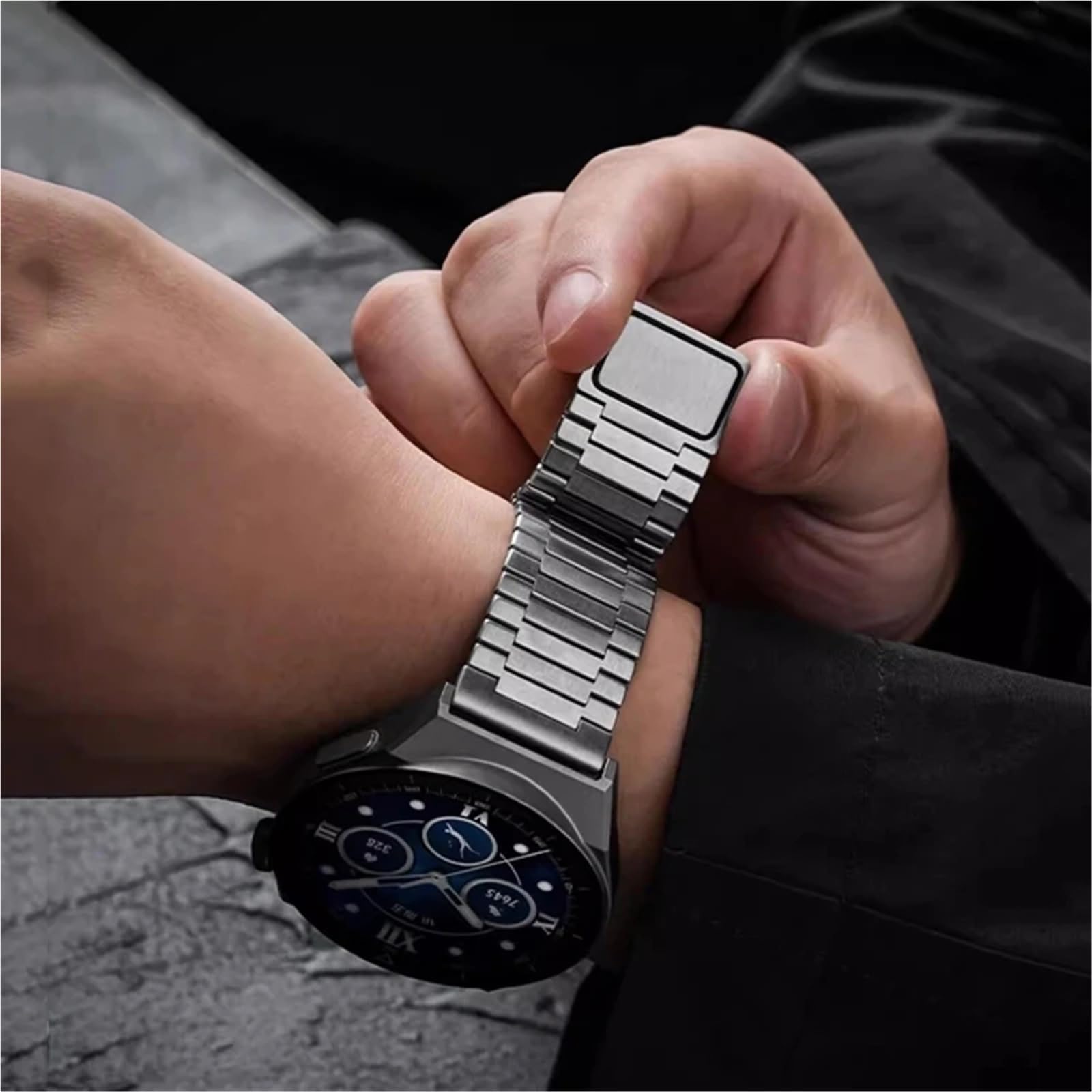 CZKE Bracelet à boucle magnétique de 22 mm pour GTR 2 3 4 2e 3Pro GTR 47 mm pour Huawei Watch 5 4 GT3 GT2E Mi Watch Color/S1 pour Samsung Galaxy 3 4 5 6 7 45 mm