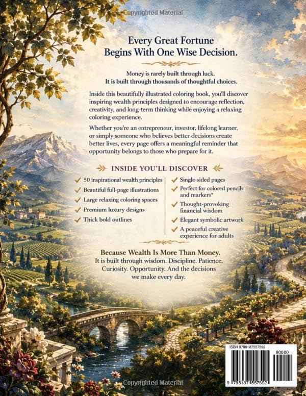 THE MILLIONAIRE CODEX Adult Coloring Book: Wealth Decisions & Opportunity image 3