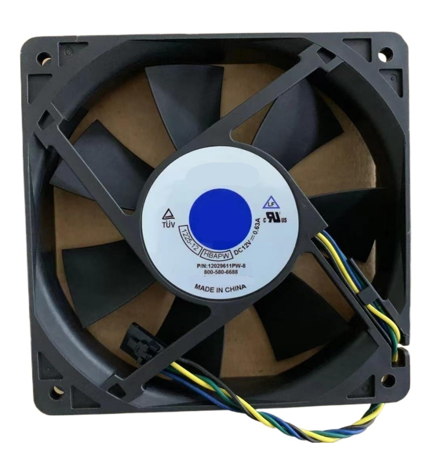 FSBNMNXPQ 1225-12HBAPW 12CM 12025 12V 0.63A 4-wire cooling fan