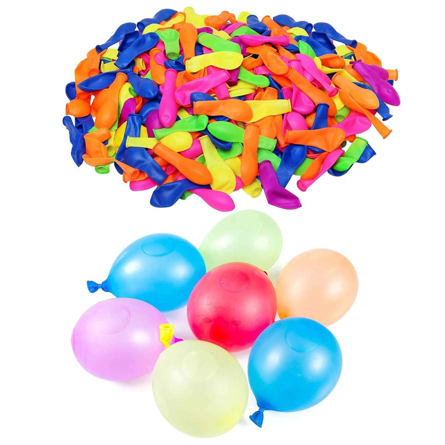 Rozi Decoration Holi Water Balloons Multicolor for Rang Barse - Pack of 500 Pcs Rubber Balloons for Happy Holi Celebration-image-37