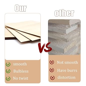 12Pcs Basswood Sheets for Crafts 16 x 12 x 1/16 Inch Bass Wood Ply Plywood Sheets, Unfinished Boards Wood for Painting and Pyrography, Woods Engraving Burning, Laser