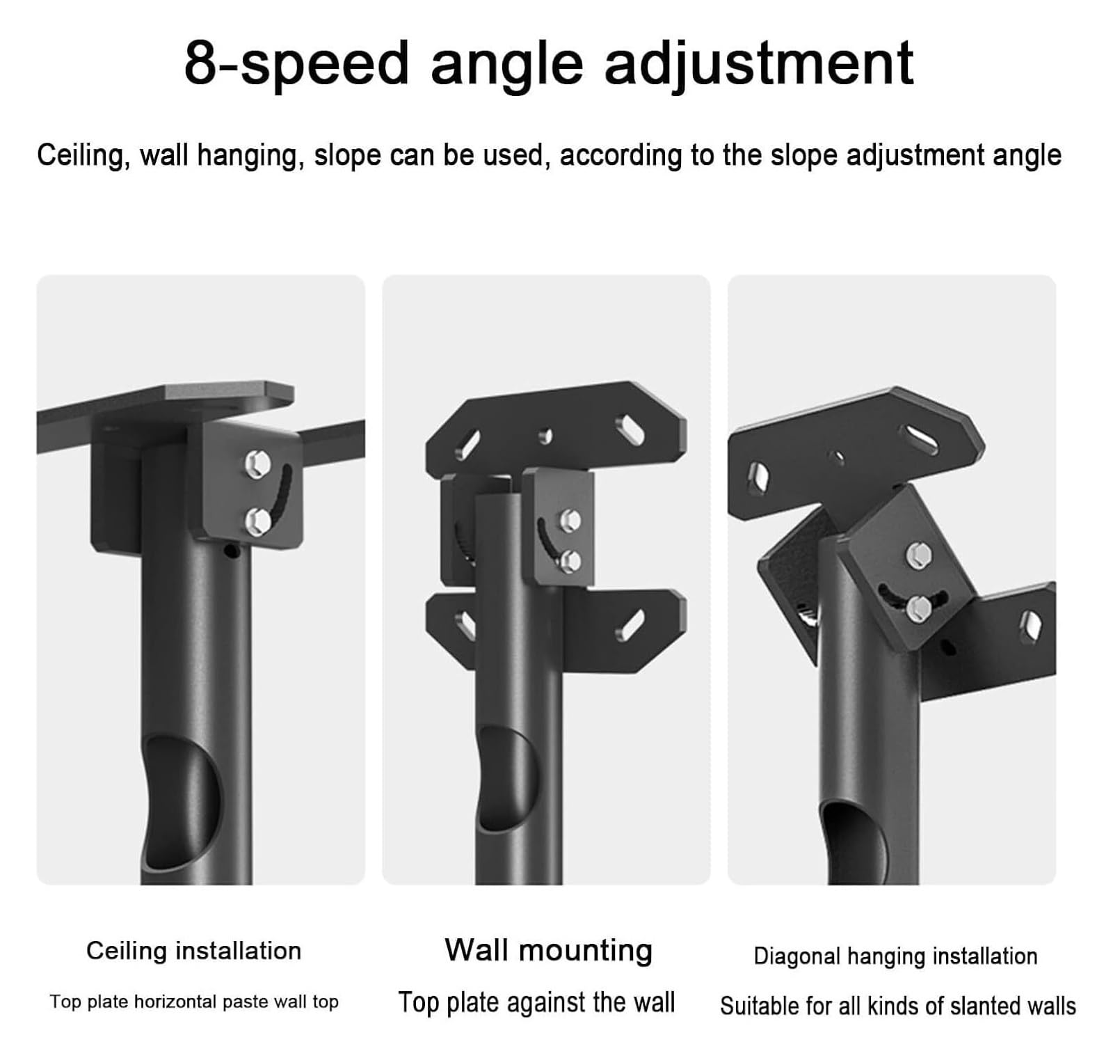 KEuLen Supporto per TV da Soffitto, Supporto da soffitto for TV inclinabile e Girevole, Adatto for TV da 39 a 90 Pollici, Fissaggio con Vite di espansione