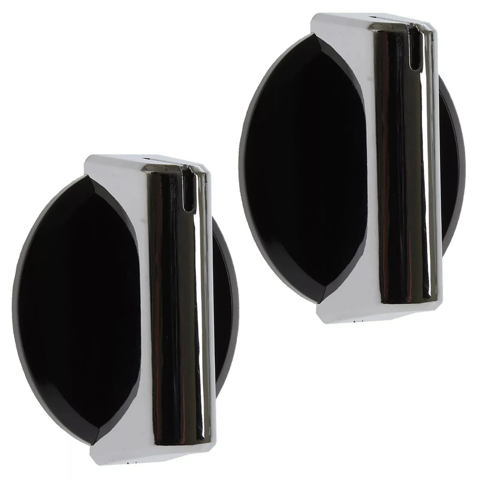 Masterpart Black/Silver Cooker Hob Control Knobs & Rotary Dial To Fit Caple, Baumatic Cookers & Ovens