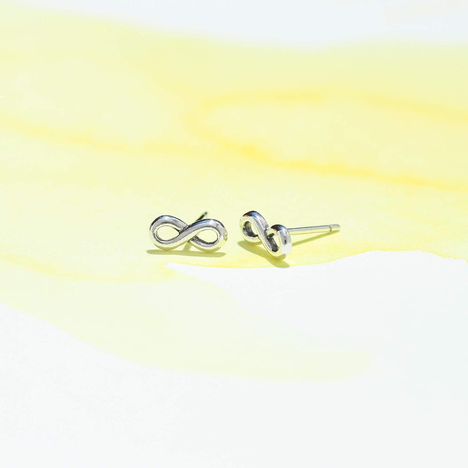 Boma Jewelry Sterling Silver Infinity Stud Earrings