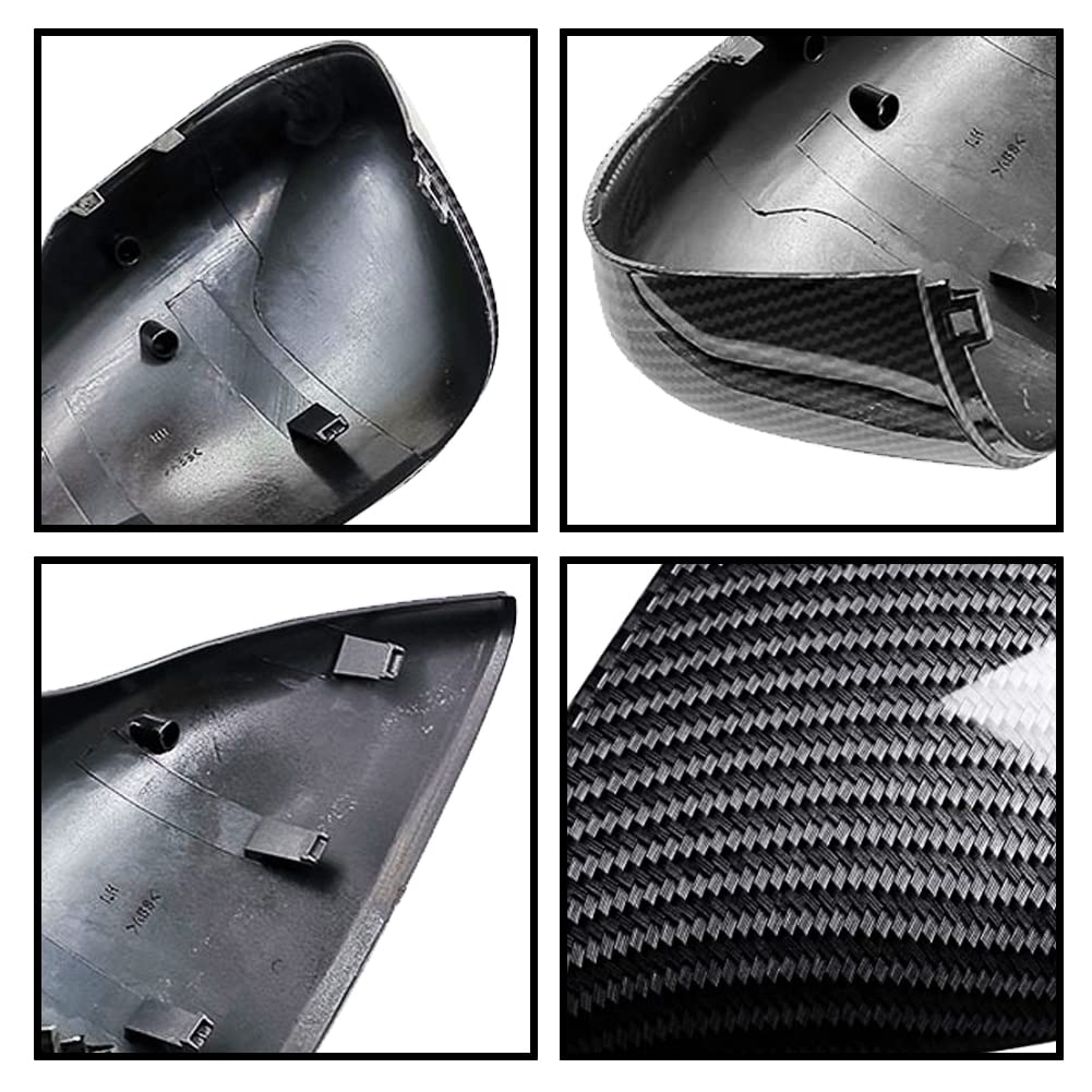 Copertura Specchietto Retrovisore Per Ford Fiesta MK7 2008-2017 - Set Sinistro E Destro In ABS Colore Argento - Foto 10