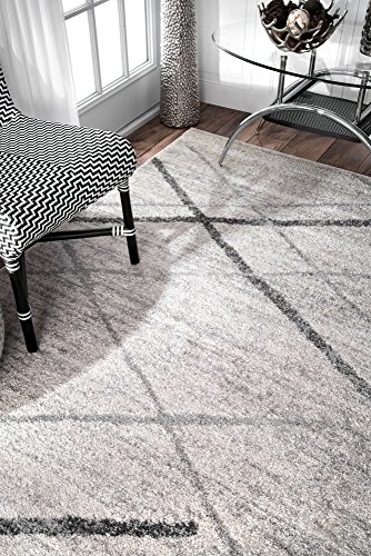 Tapete Nuloom Thigpen Gris/Blanco, 4' x 6' miniatura 5