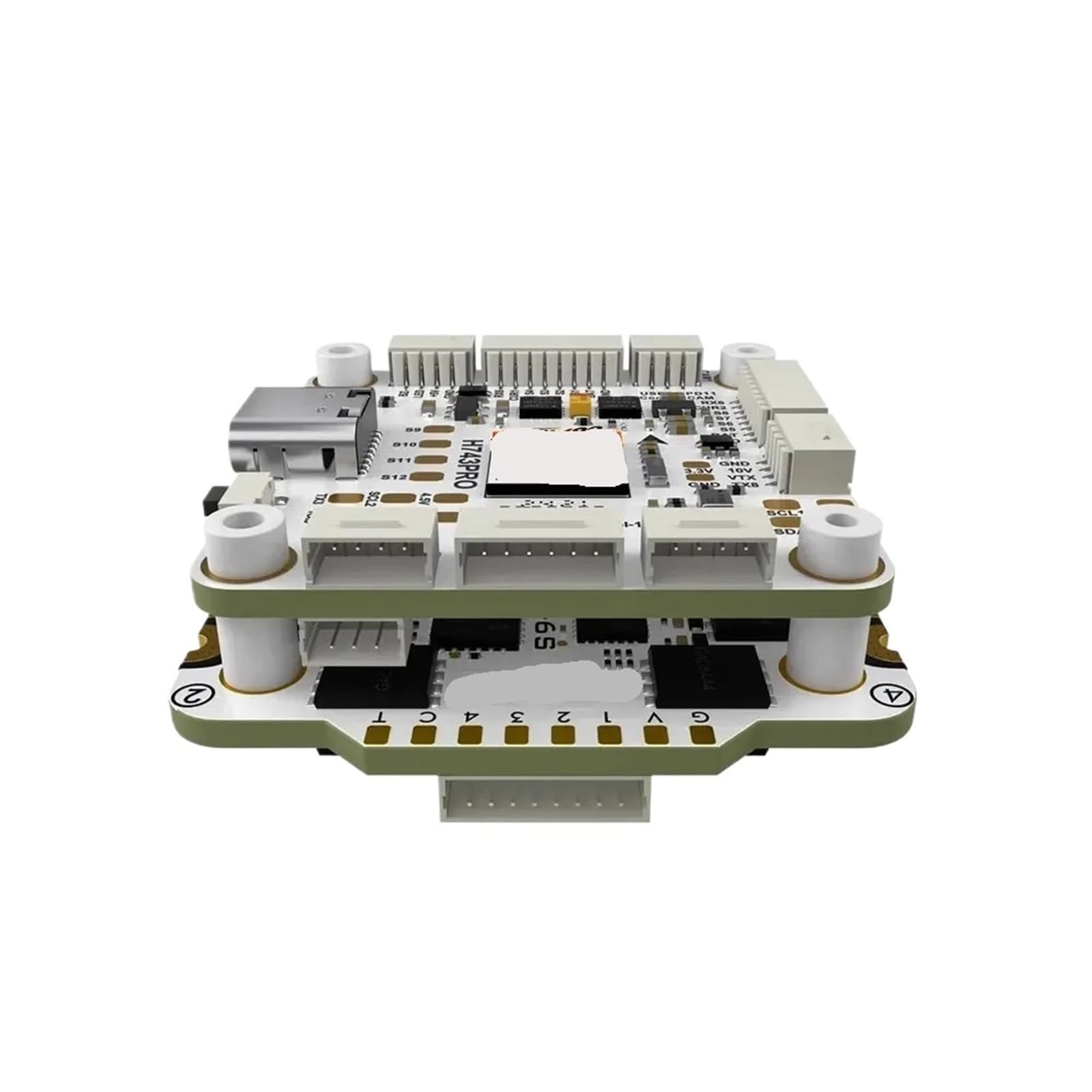 Compatibile con Drone 30x30 Flight Controller Stack 32Bit con 55A 4in1 ESC Plug & Play, Sistema di volo for O4(G55M 55A AM32 ESC)