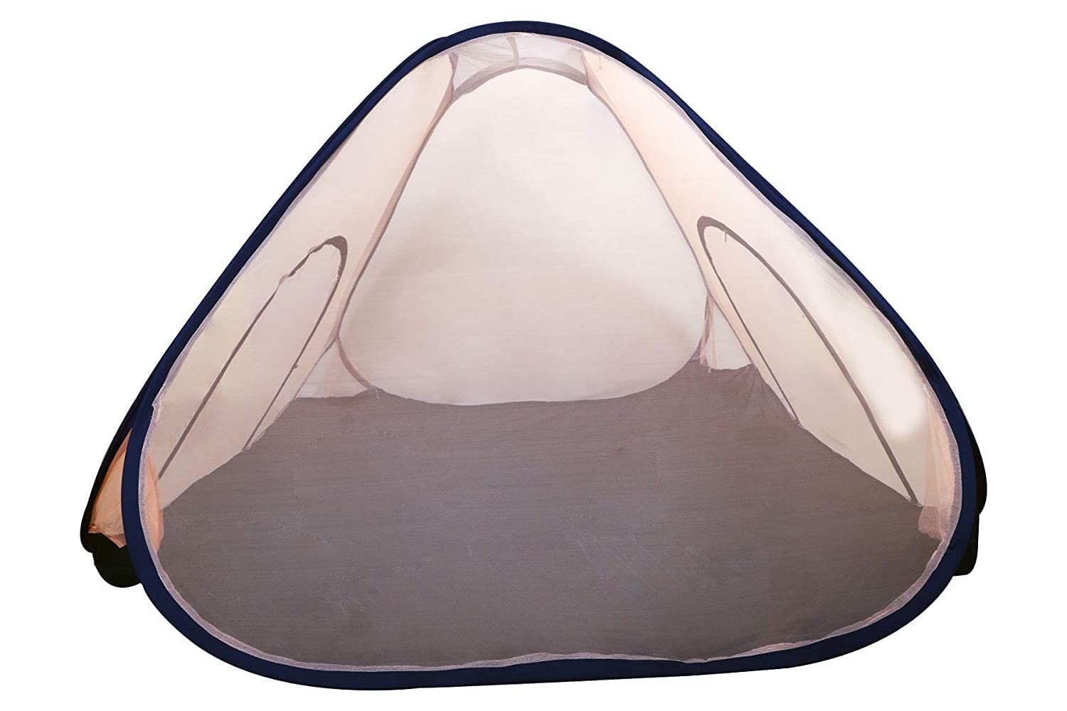 AL HADI Double Bed Polyster Foldable King Size Bed Mosquito Net with Sheet Cover| Solid and Durable machardani for Home| Double Bed Mosquito net (Brown)