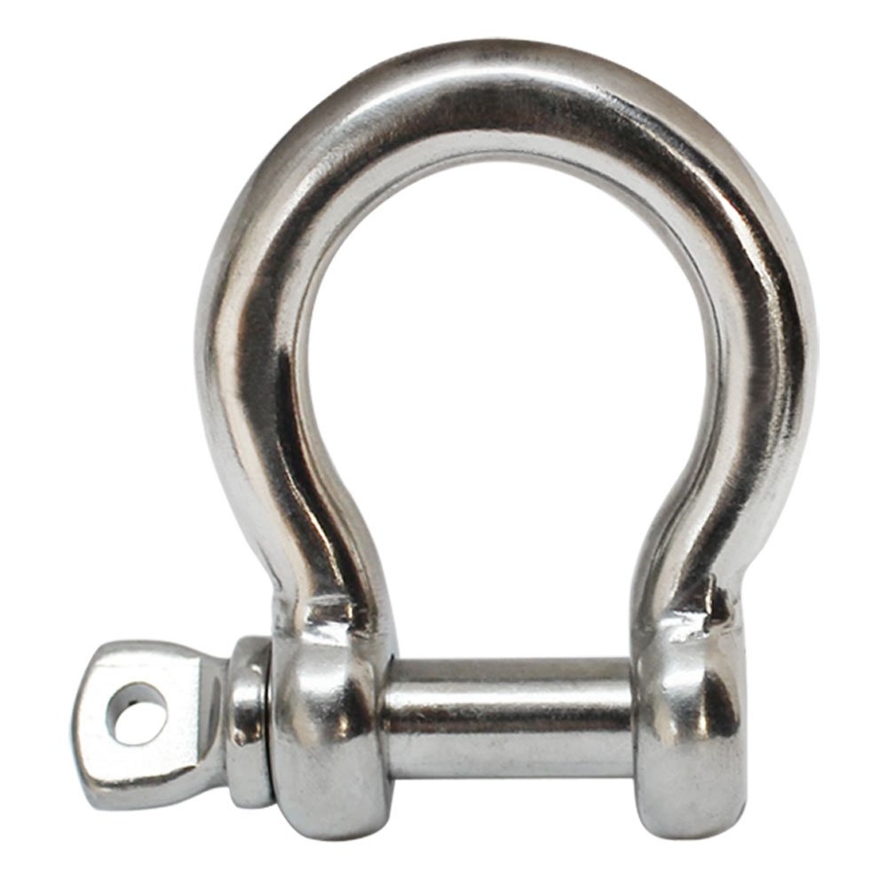 (12) Pcs 1/4'' Chain Rigging Bow Shackle Anchor for Boat Stainless Steel Paracord