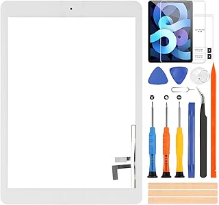 Screen Replacement for iPad 9.7 2017 Touch Screen Digitizer for iPad 2017 5th A1822/ A1823 Touchscreen Glass Panel & Repair Tools (with Home Button, Not LCD Screen)