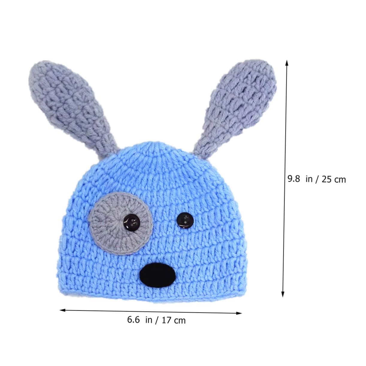 Gatuida Conjunto Ropa Tejida Mano Para Fotografía De Bebés De Accesorios De Modelado De Sombrero Pantalones Cortos Azul