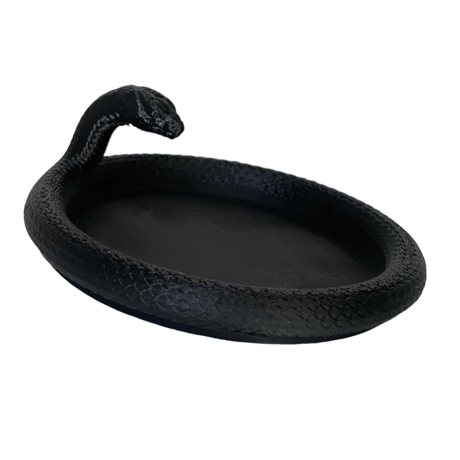 Xanorrg Black Gothic Snake Shape Tray Accessory Organizers Texture For Organizing Jewelry Cosmetics And Small Items Snake Jewelry Tray