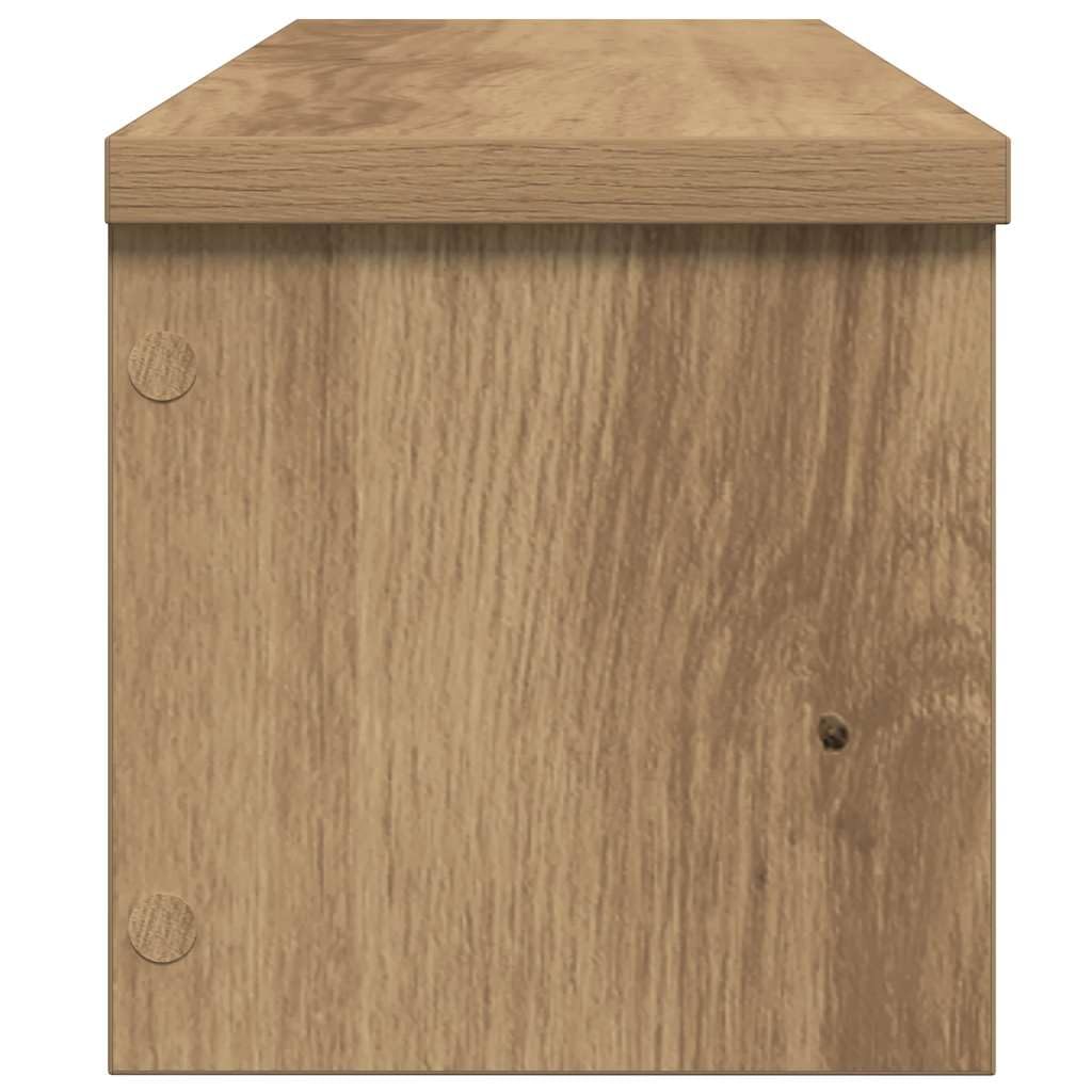 Küchenregale Stapelbar 2 STK Artisan-Eiche Holzwerkstoff 60x15x16 cm Organizer Ablage für Küchenutensilien Besteck Kochlöffel platzsparend und vielseitig für Arbeitsplatte und Schrank