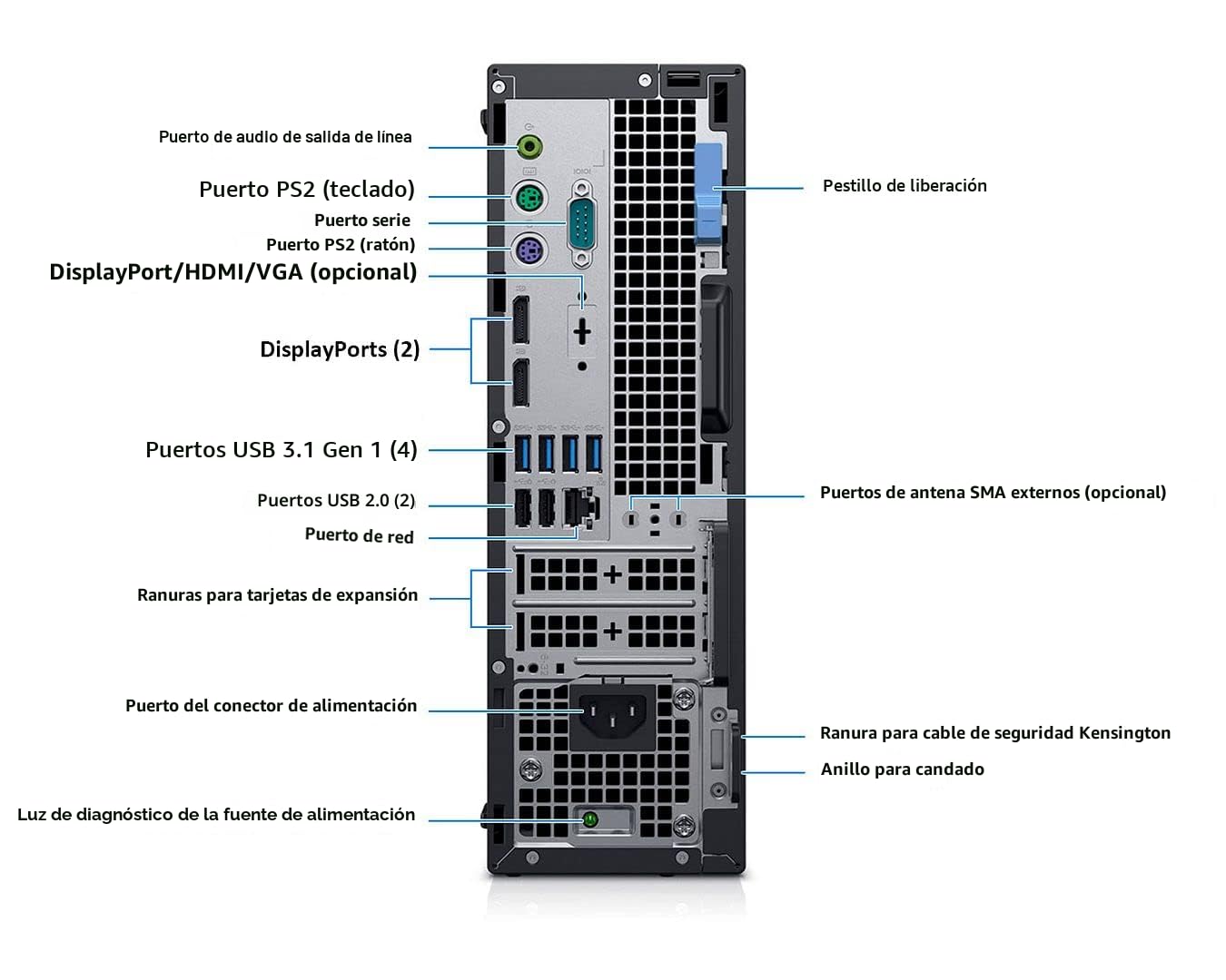 Amazon.com: Dell Computadora de escritorio OptiPlex 7070 SFF