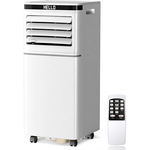 Antarctic Star 8500 Btus ASHRAE (5000 Btus SACC) Portable Air Conditioner, 3-in-1 AC Unit with Fan, Dehumidifier, Remote Control, 24H Timer, Sleep Mode, Digital Display for Home & Office