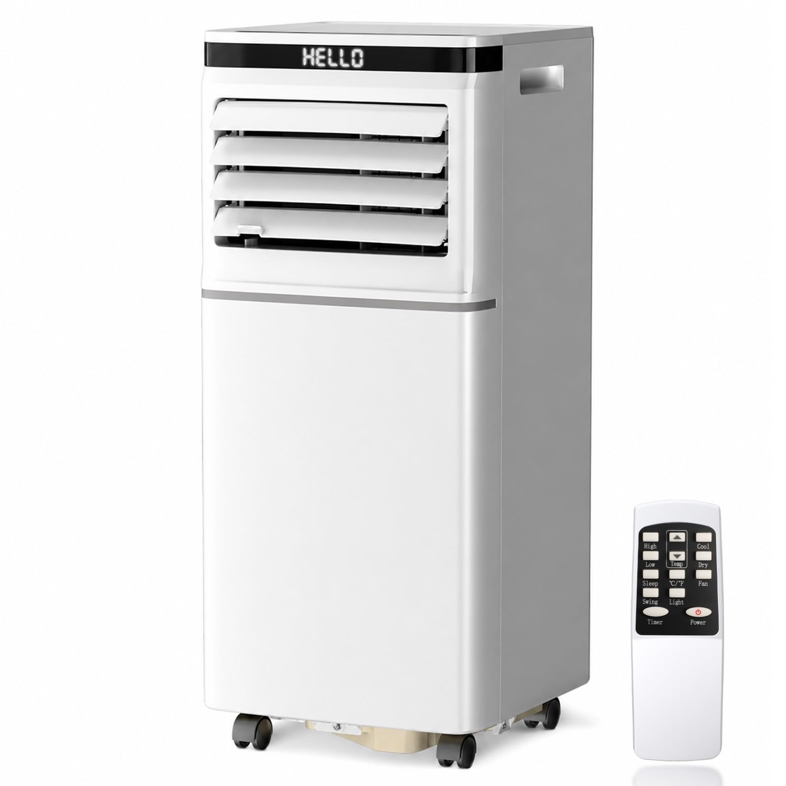 Antarctic Star VC Antarctic Star 8500 Btus ASHRAE (5000 Btus SACC) Portable Air Conditioner, 3-in-1 AC Unit with Fan, Dehumidifier, Remote Control, 24H Timer, Sleep Mode, Digital Display for Home & Office, 8500 Btus portable ac