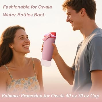2-Pcs Protector Boot for Owala Free Sip Sway 40 oz & 30 oz Water Bottle