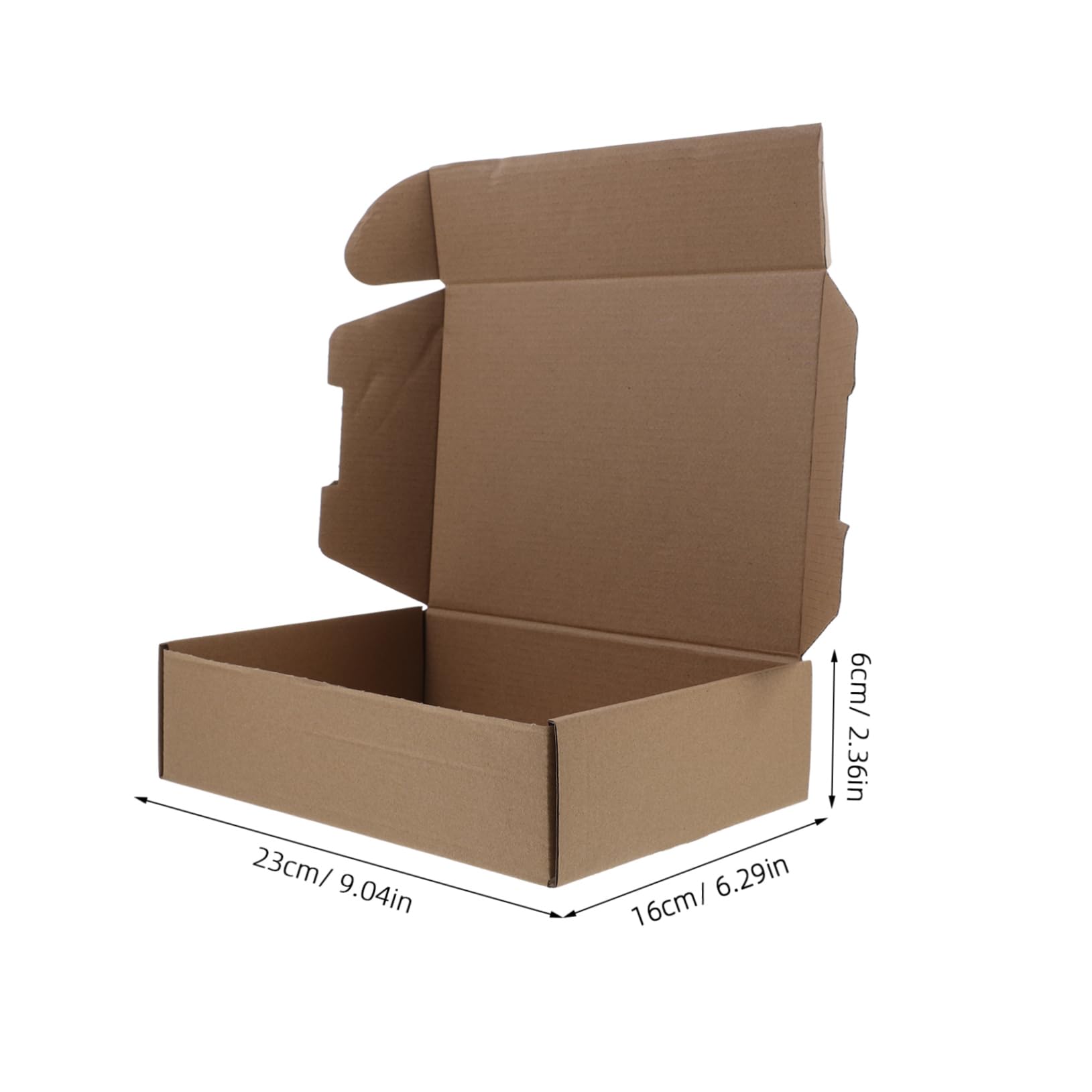 HOMSFOU 25piezas Cajas De Cartón Para Envíos Almacenamiento y Embalaje Cajas Postales Para Manualidades Para Mudanza De Almacenamiento