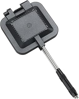 camping moon Sandwich Maker Hot Sand Single Burner Gas Fire Open Fire Compact Aluminum TT-1315 (Black)