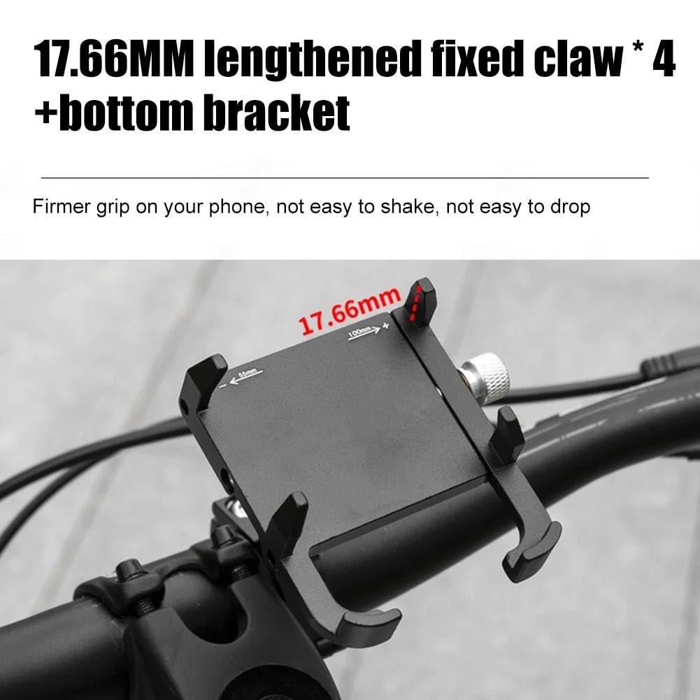 PLUS 21 Supporto Auto Per Supporto Telefono Bici Cellulare Regolabile Antiscivolo Moto Bike Supporto Telefono