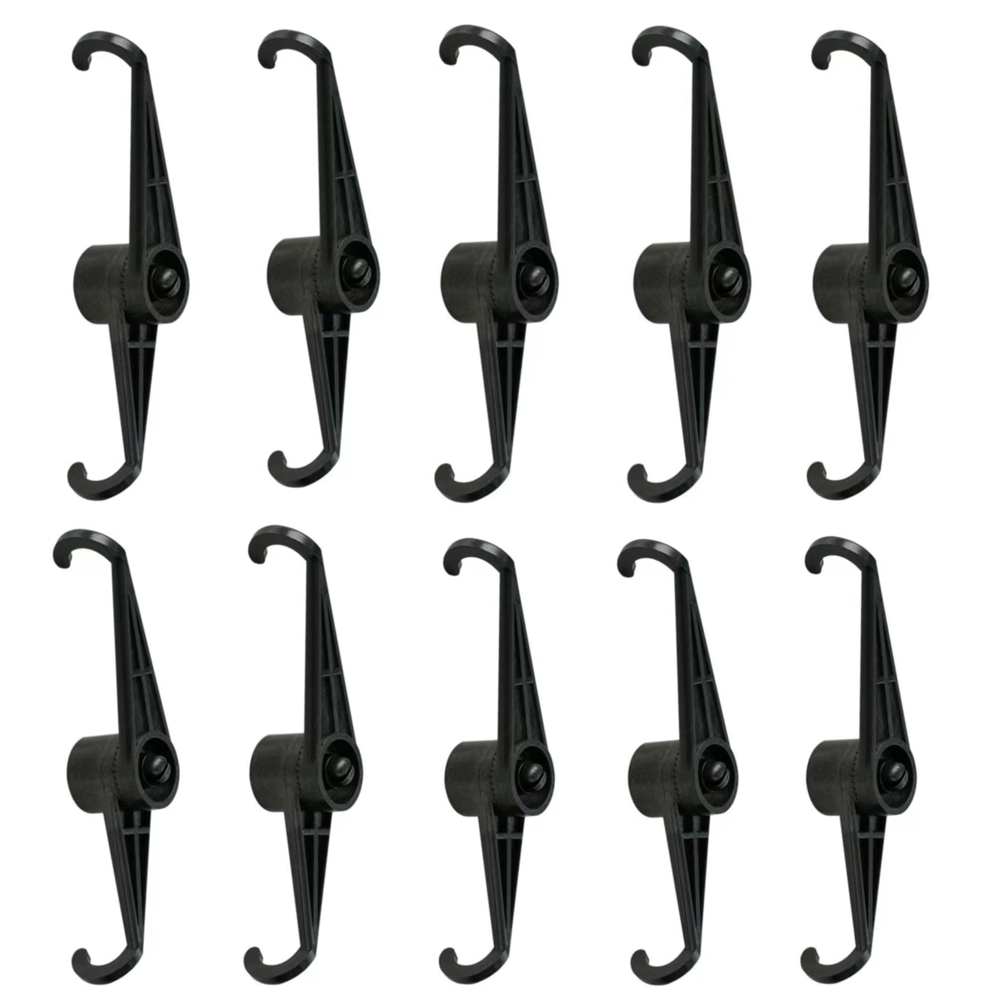 10 pieces of plant branching gear 360° adjustment positioning training clip, plant branching bending clip, tree gardening tools, fruit tree bending clip, fruit tree forming bending machine (10, black)