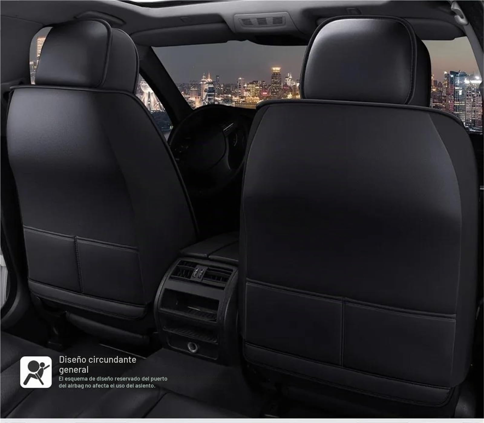 Fundas Asientos Coche Funda Universal Asientos Coche Para Volvo XC60 XC90 XC40 XC70 S60L C30 S80 S90 V50 V60 Accesorios Interiores Automóviles Protector Asiento Delantero(Black Red 5)