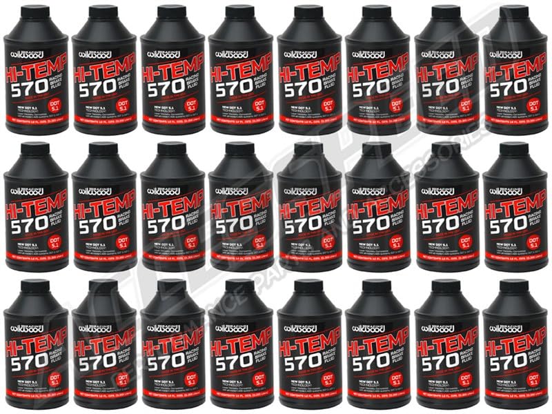 Wilwood 290-0633 570 High Performance Brake Fluid, 24-12 oz Bottles