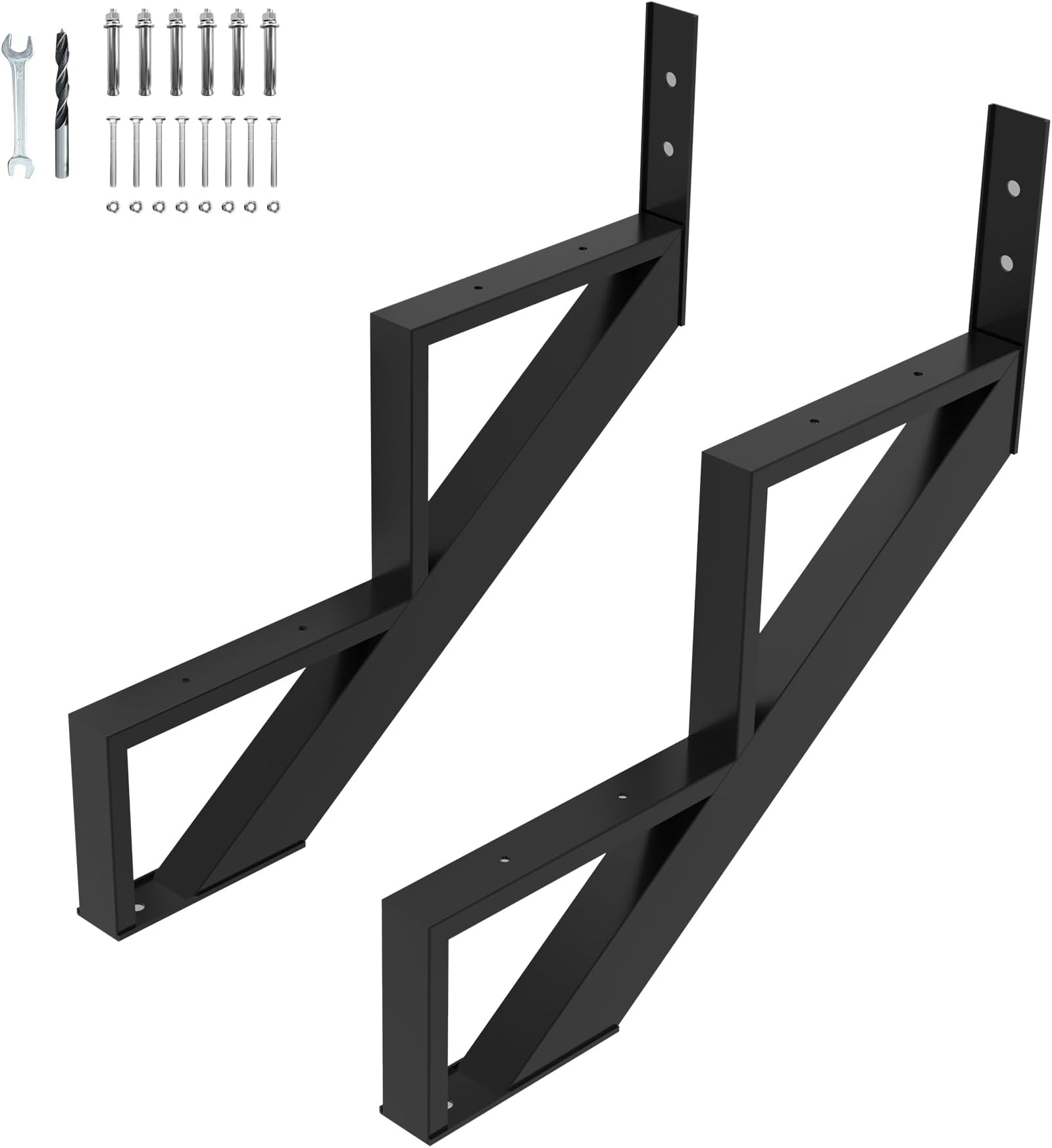 Steel Stair Step Riser, 2-Step Steel Stair Stringer, Two Step Stair Stringer for Outdoor Steps and Outdoor Stairs