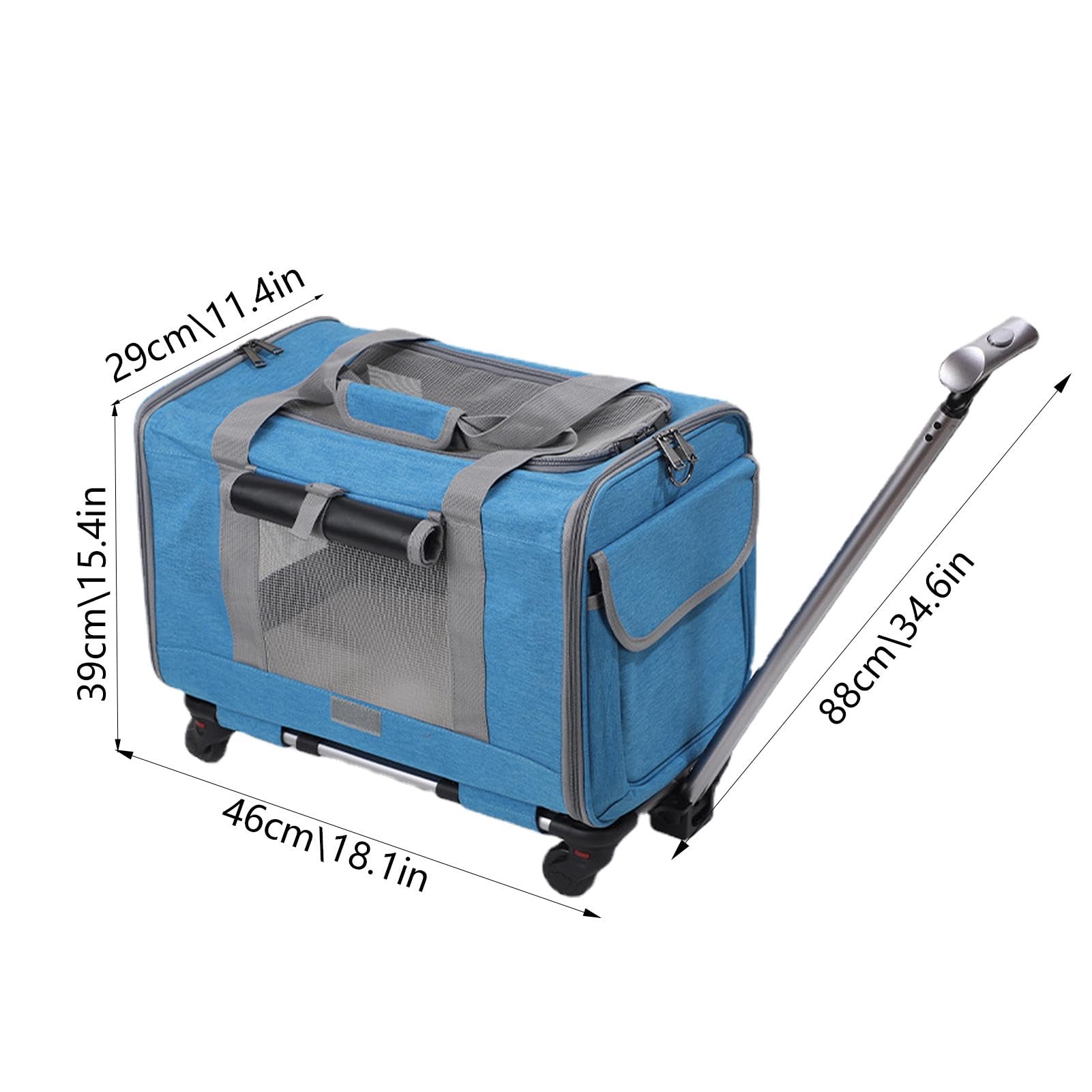 Transporttasche für Hunde: Tragbare Gepäcktasche für Hunde, Reiserucksack | für Hunde, von Fluggesellschaften zugelassen, Mehrzweck-Reisetasche für Haustiere mit Sicherheitsreißverschlüssen, Fi-Tasche