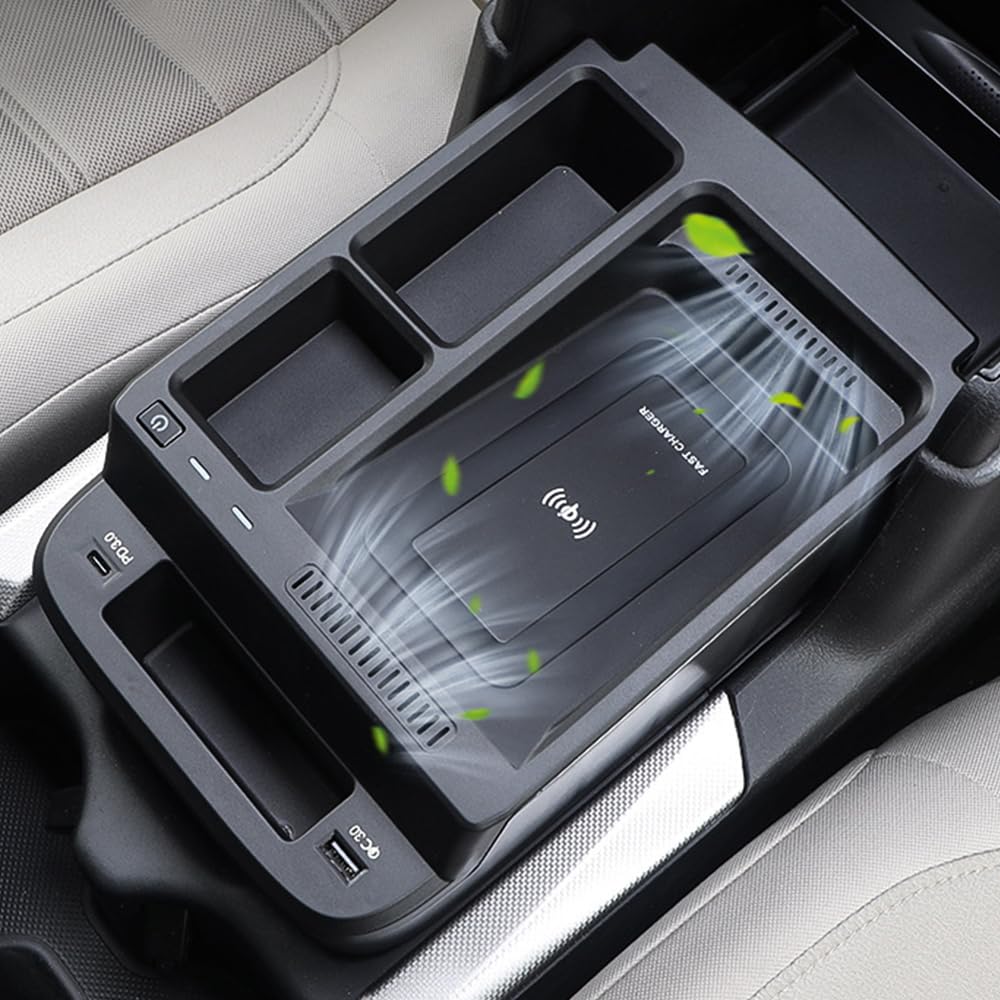 Console de chargeur sans fil for voiture, tapis de Charge rapide adapté for CRV 2017 – 2021, support de téléphone portable, accessoires de Charge intérieur