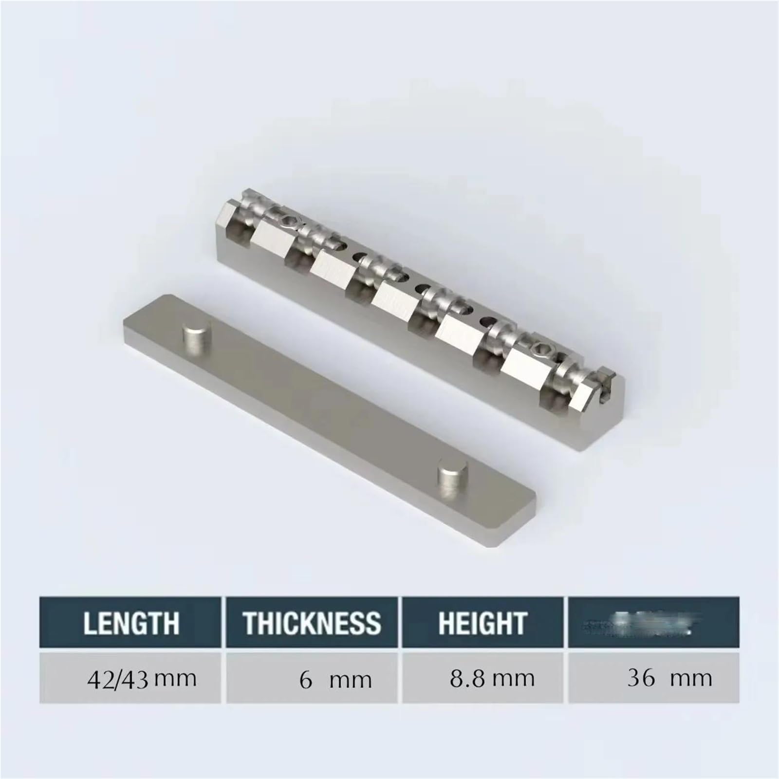 Nakrętki Gitar Sferyczna Nakrętka Gitarowa Ze Stopu Tytanu O Regulowanej Wysokości Odpowiednia Do Gitar Sześciostrunowych LP(42MM)