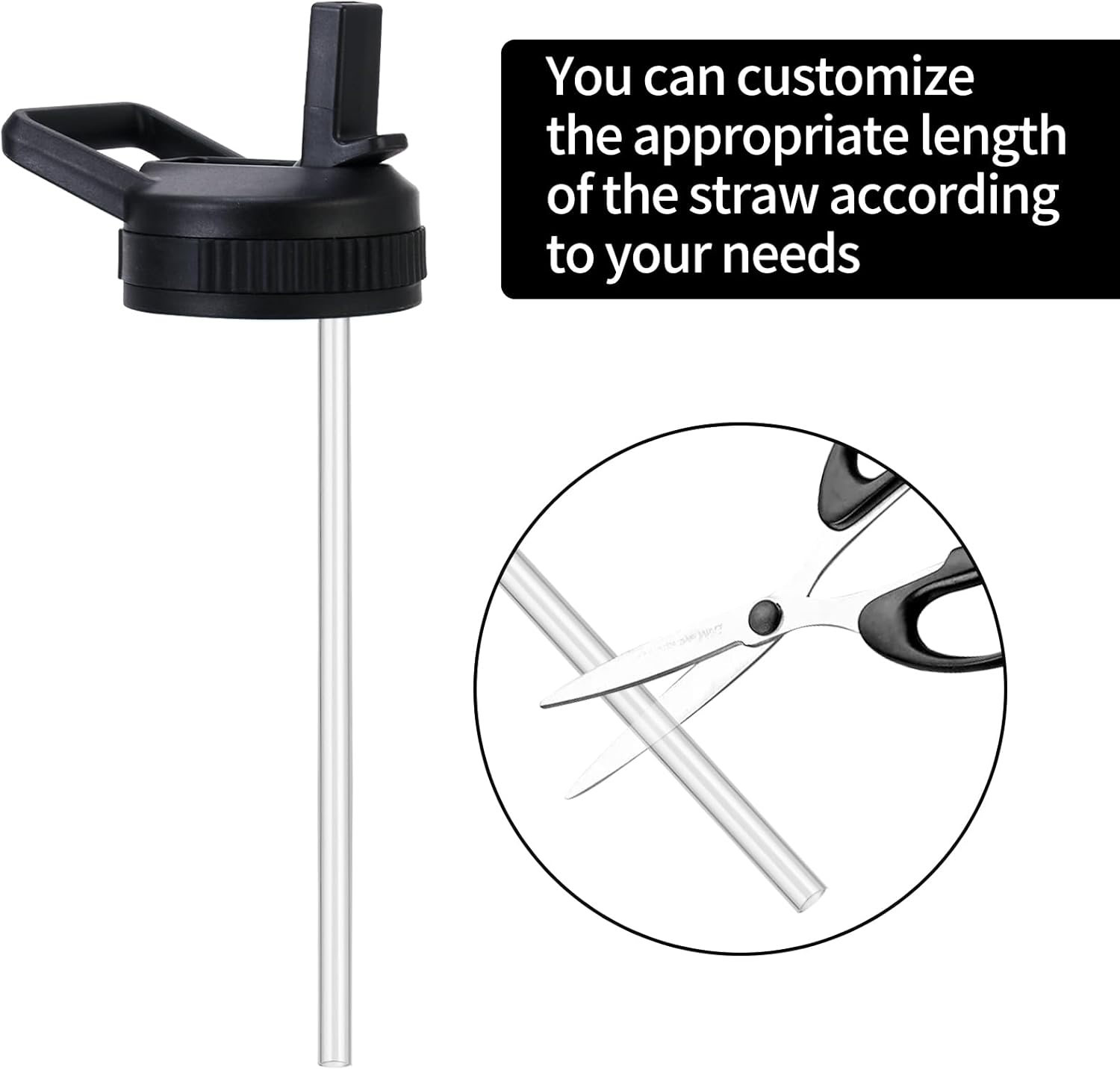Straw Lid Compatible With Contigo 24 OZ 32 OZ, Replacement Lid Compatible With Contigo Water Bottle, Used In Ashland And Jackson And Cortland Series And 2.0 Series - Image 3