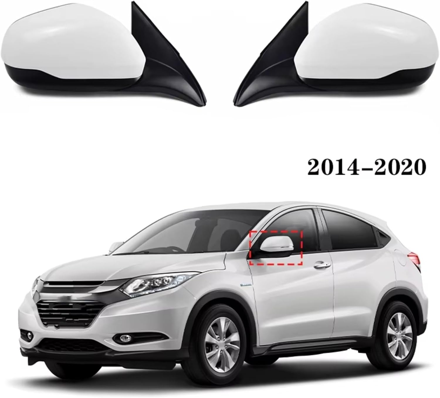 Complete Wing Mirrors For Civic 2016-2020 Side Heated Mirrors Cover Frame Lens Glass Blind Spot Assy Car Rearview Mirror Assembly