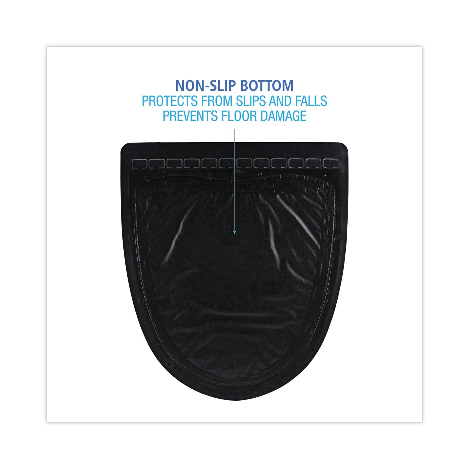 Boardwalk Urinal Mat 2.0, Rubber, 17.5 X 20, Black/black, 6/carton