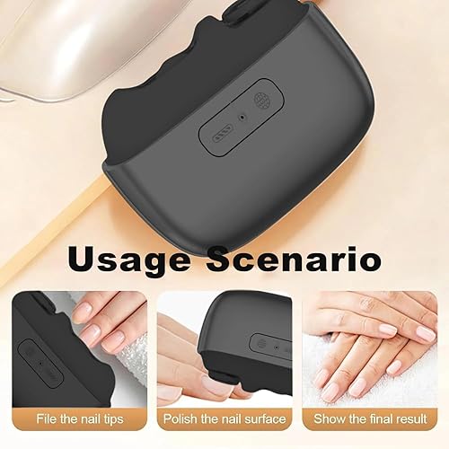 Miniatura 5 de Cortaúñas eléctrico, recortador de uñas 3 en 1 y lima de uñas eléctrica, manicura portátil recargable, herramienta de pedicura para uñas, uñas de