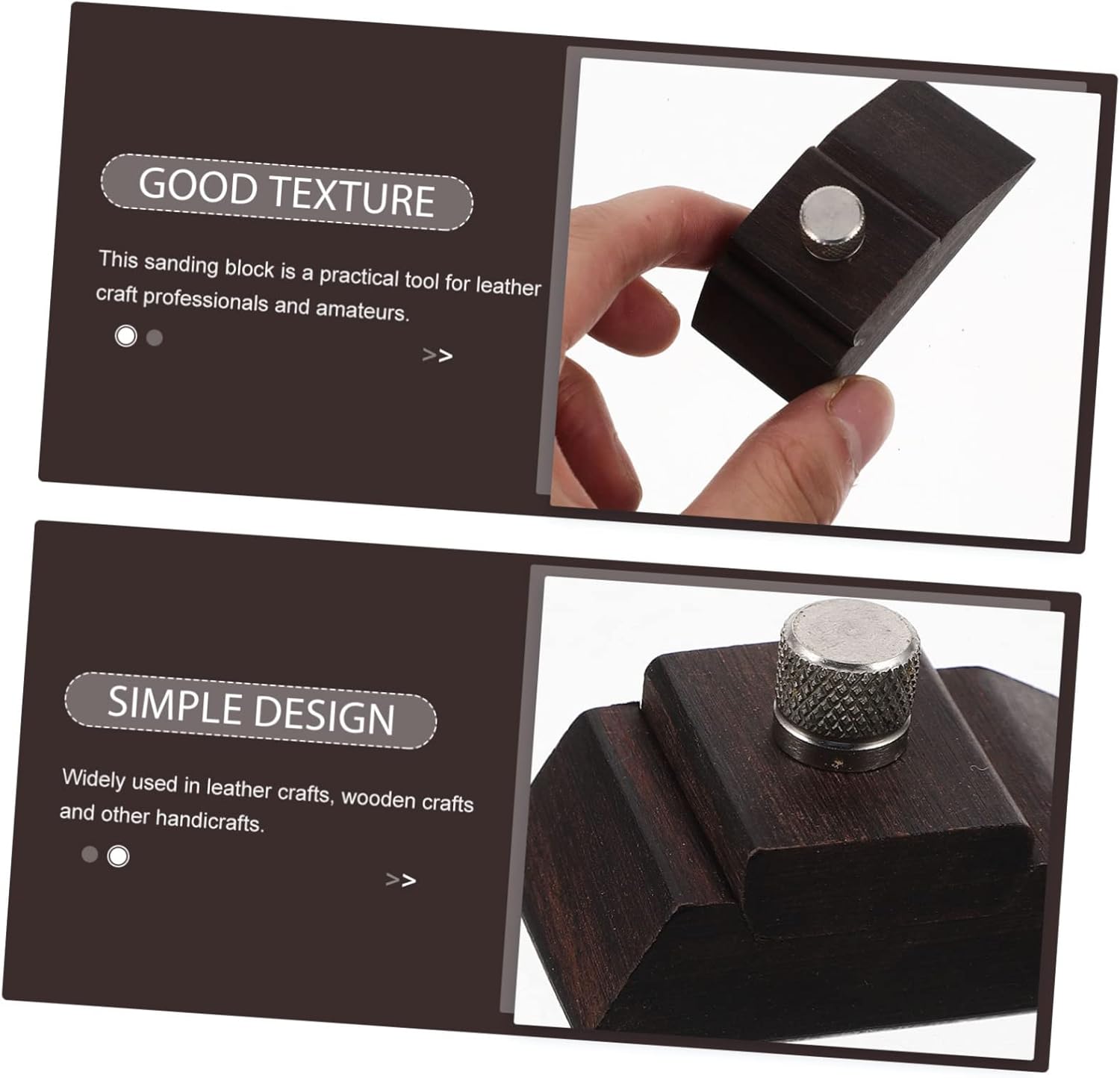 3pcs Sanding Block Tool Hand Sander for Automotive and Woodworking Compact Design for Easy Handling for Crafts and Edges Finishing