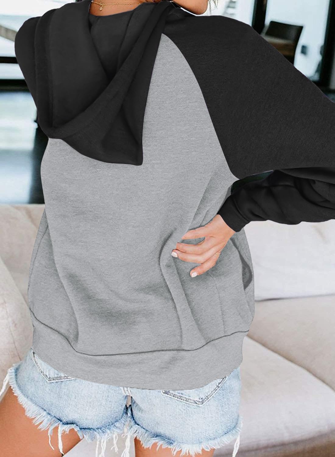 Ezbelle Zip Up Hoodie Women's American Flag Graphic Hoodies Casual Long Sleeve USA Shirt Color Block with Pockets - Image 3