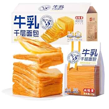パンと牛乳様　専用 Amazon.co.jp: 牛乳千层面包 休闲小吃 早餐 パン ミルフィーユ