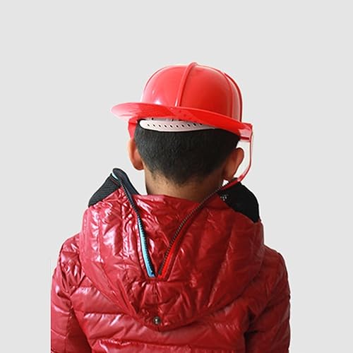 Miniatura 3 de Sombrero de bombero para niños, casco de disfraz de jefe de bomberos para niños, accesorio de cosplay para juegos de rol para niños