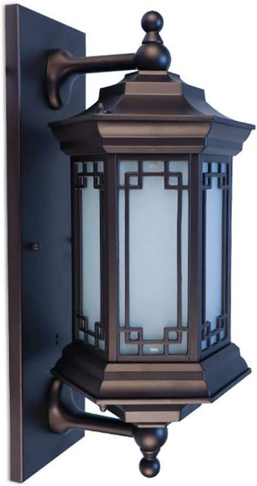 Lampadaire d'extérieur Appliques murales extérieures Lampe Murale Industrielle Applique Murale Vintage étanche avec Abat-Jour en Verre, éclairage de Porche pour Porc(