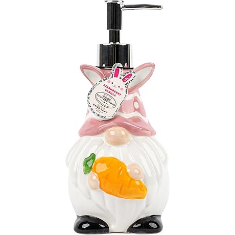Delightful Easter Bunny Ceramic Soap Dispenser
